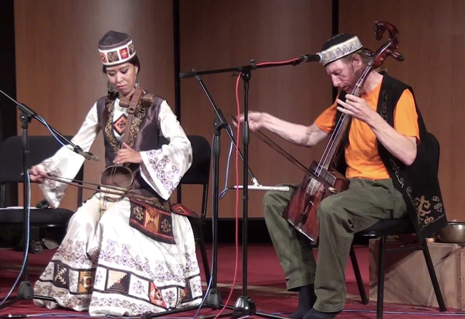 White Swan for Kyl Kiyak and Morin Khuur Gala Concert Biskek Kyrgyzstan